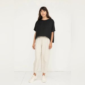Elizabeth Suzann Linn Tee in Midweight Linen